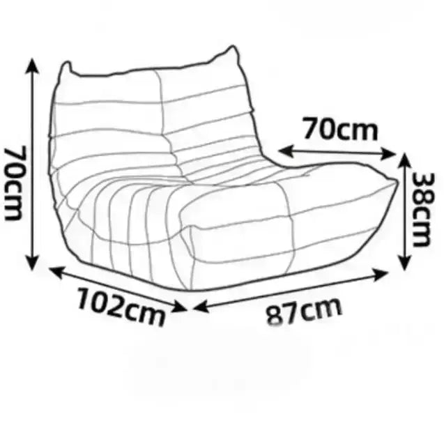 SofaByDesign Cream White Vegan Leather Fireside Sofa Single Armchair - Sofa By Design