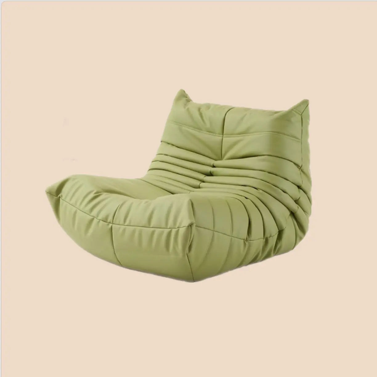 Sofa By Design Avocado Green Microfiber Leather Togo-inspired Chair Replica - Sofa By Design