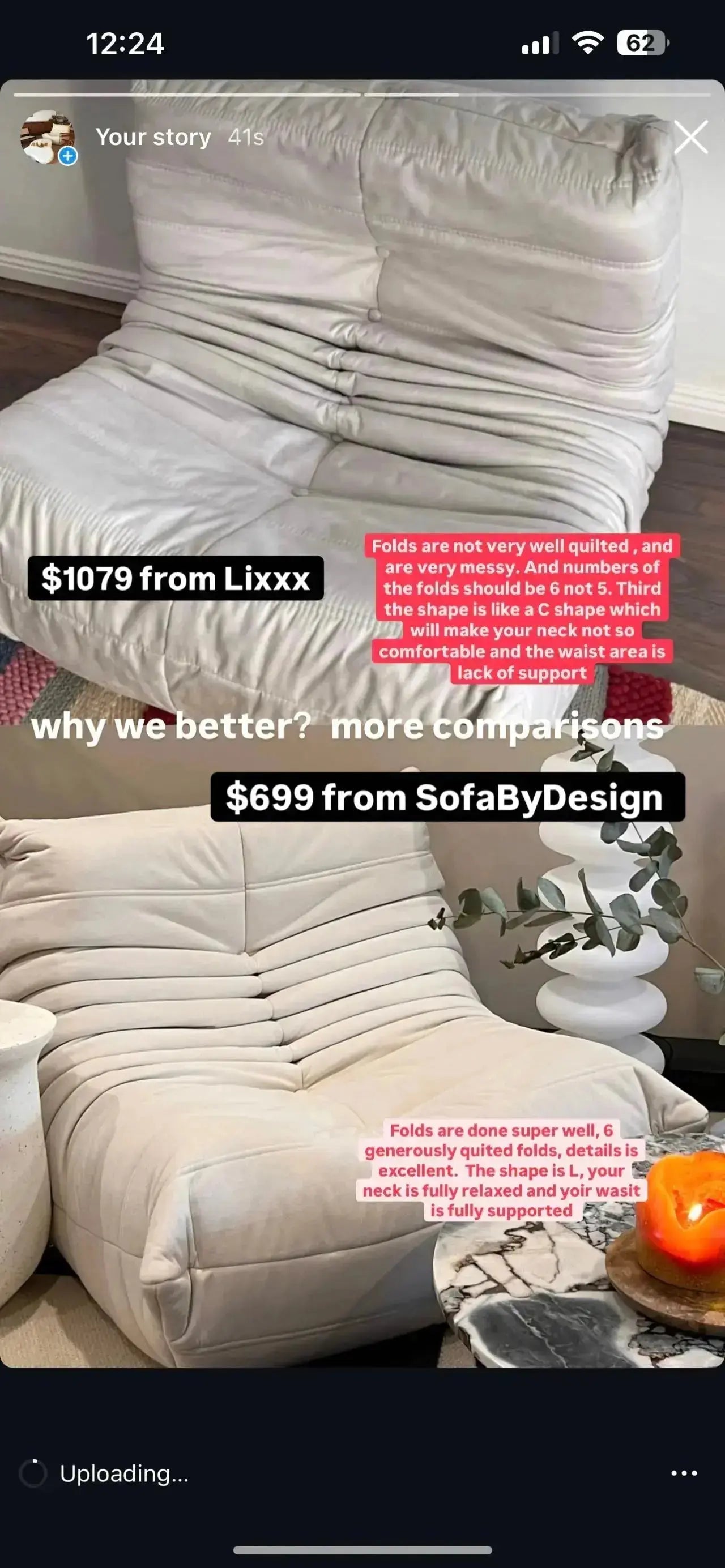 SofaByDesign Black Vegan Suede Fireside Sofa Single Seater modern lounge - Sofa By Design