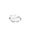 Sofa By Design Royal Blue Togo-inspired sofa Sofa By Design