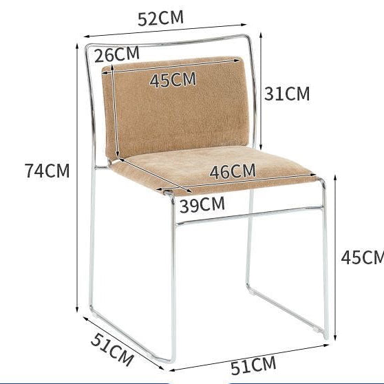 Bauhaus-Inspired Metal Dining Chair Sofa By Design