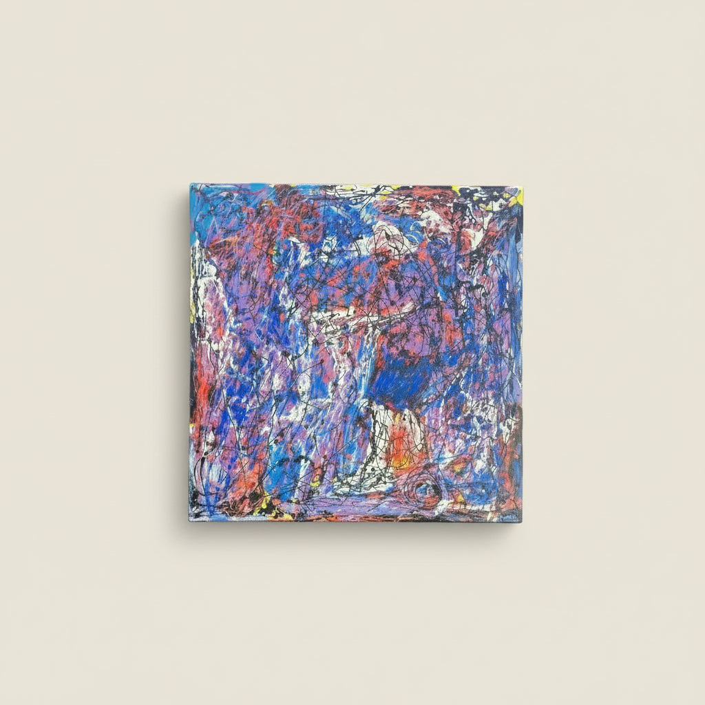 SofaByDesign Orignial Acrylic Paint Spiritual Exercise Hand Painted Wall Arts Action Painting with Figurative Expressionism Sofa By Design