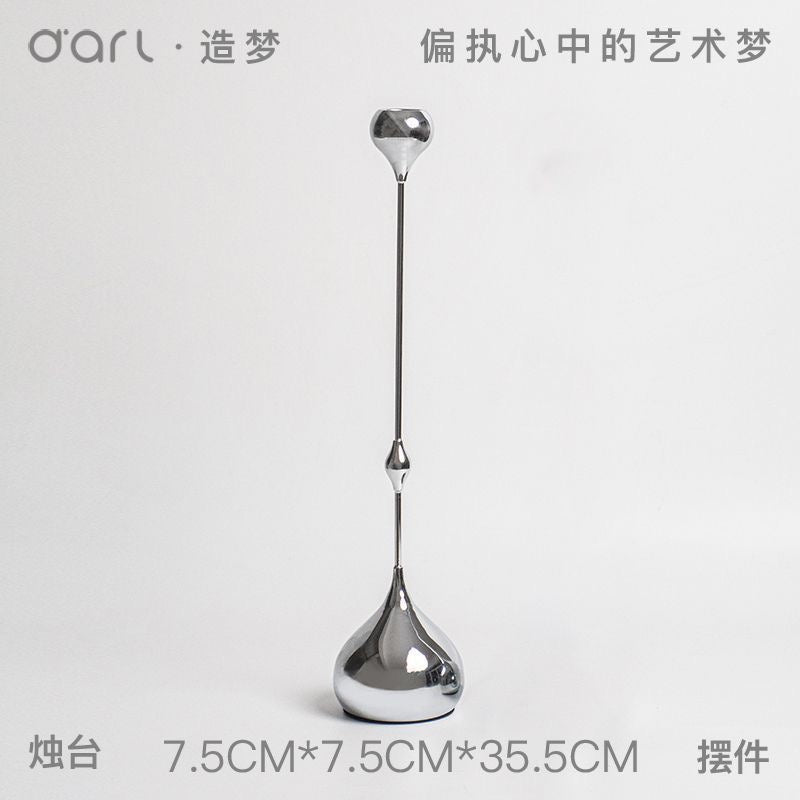 Romantic Metal Waterdrop Candle Holder – Decorative Ornament Sofa By Design