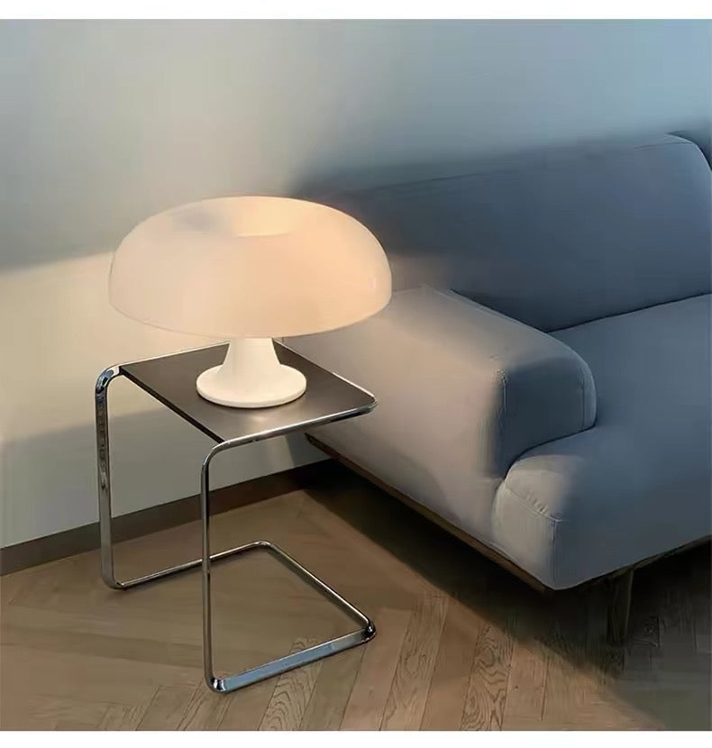Pearl White Mushroom Table Lamp – Rechargeable Touch LED