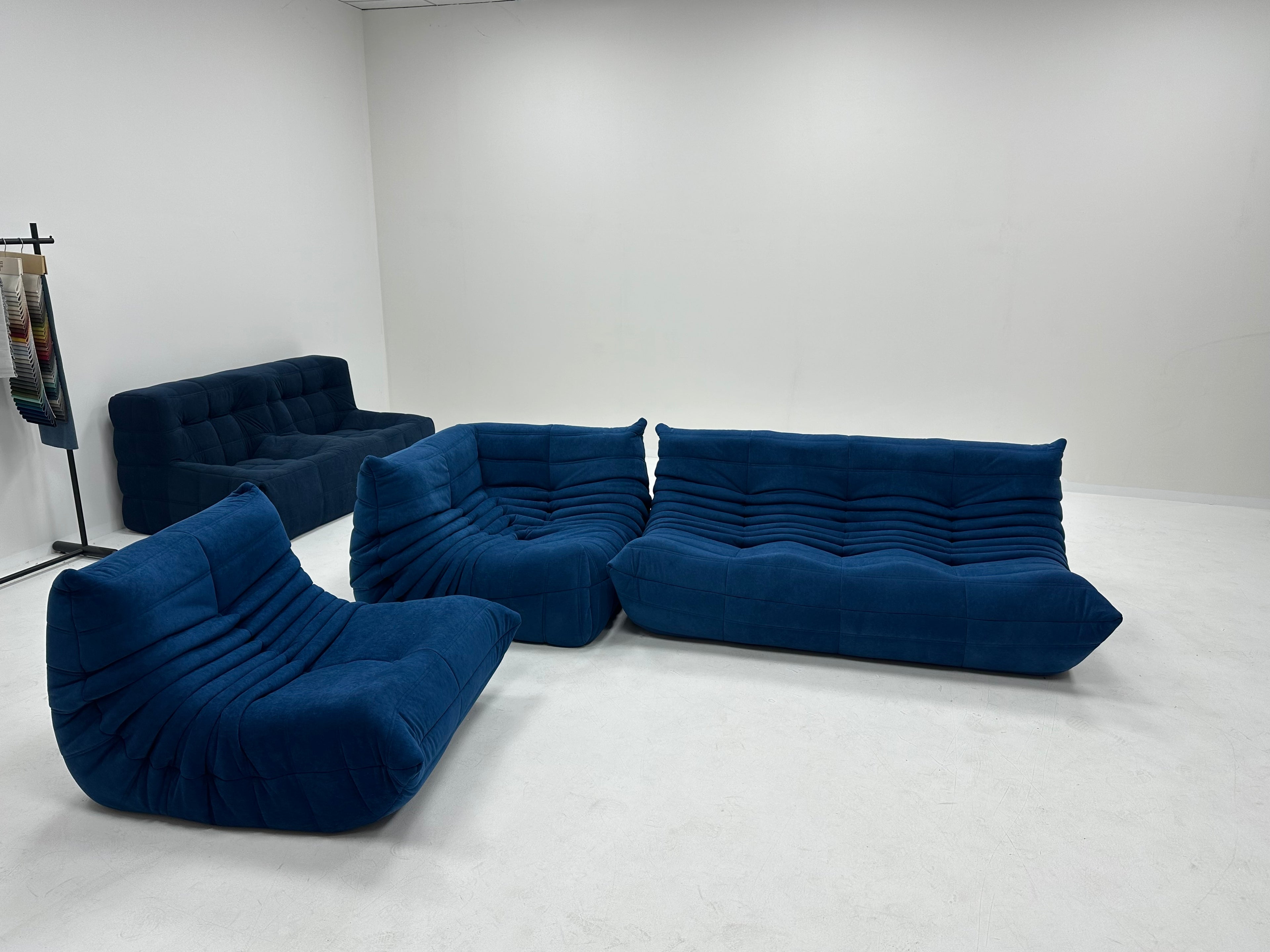 Sofa By Design Vegan Suede Royal Blue Togo Chair