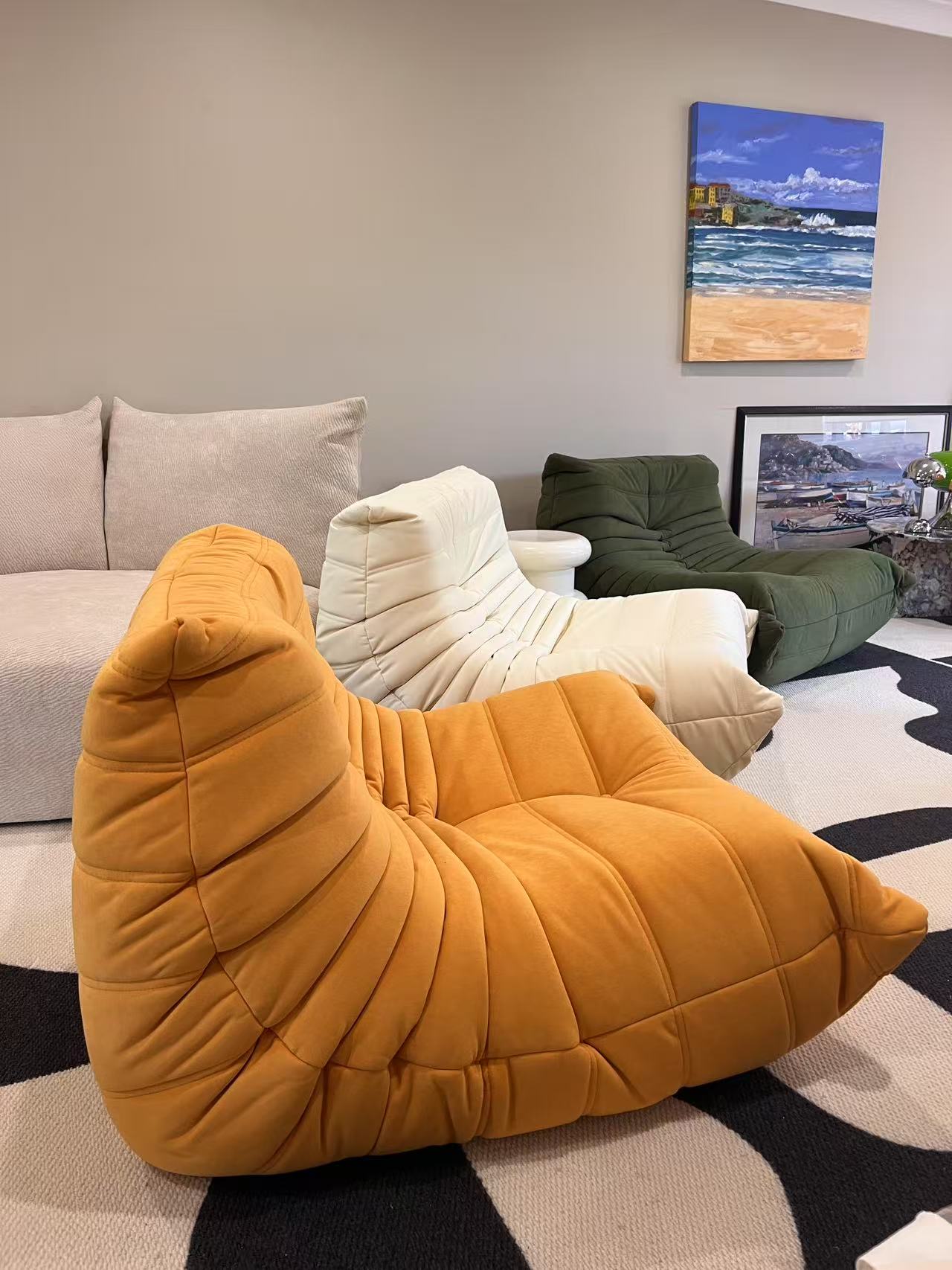 Sofa By Design Yellow Vegan Suede Sofa – Modern Comfort with Eco-Friendly Elegance Sofa By Design