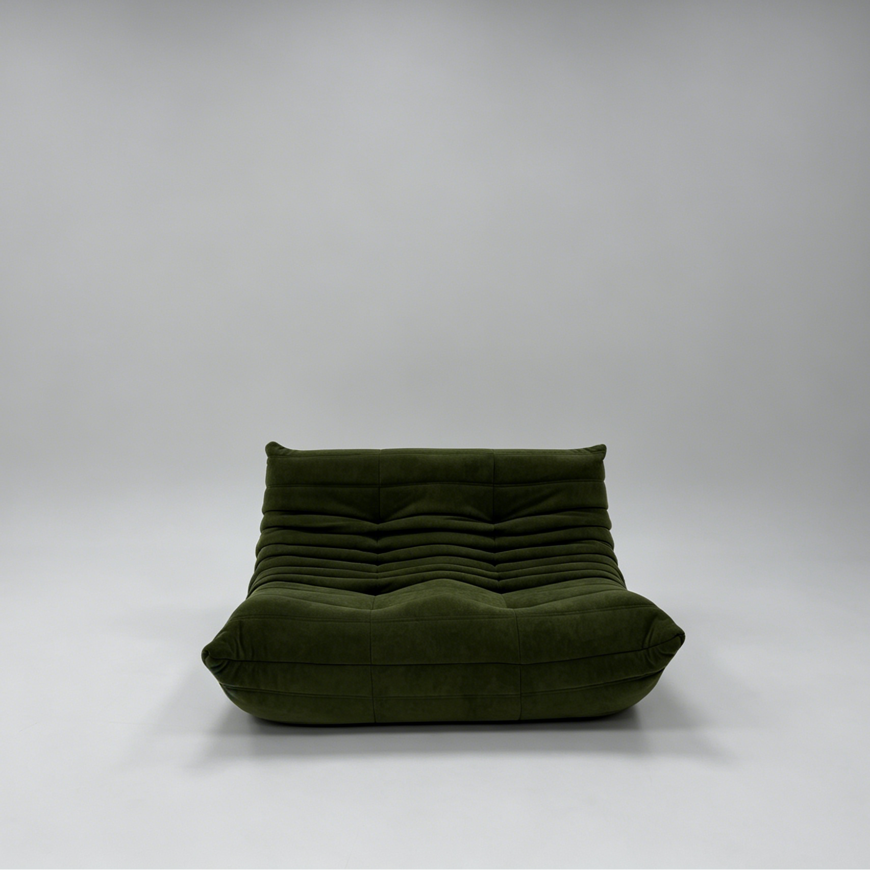 Sofa By Design | Two Seater Forest Green Vegan Suede Fireside Lounge