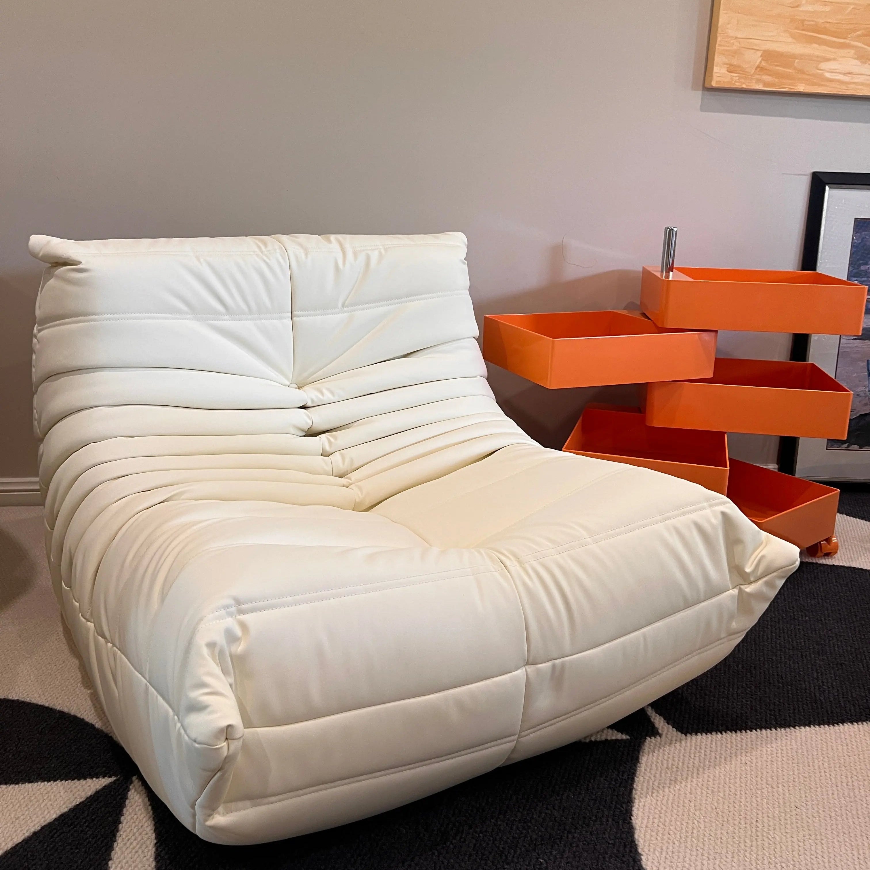 Retro Orange Rotating 5 Layers Storage Cabinet Sofa By Design