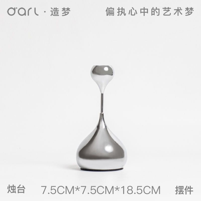 Romantic Metal Waterdrop Candle Holder – Decorative Ornament Sofa By Design