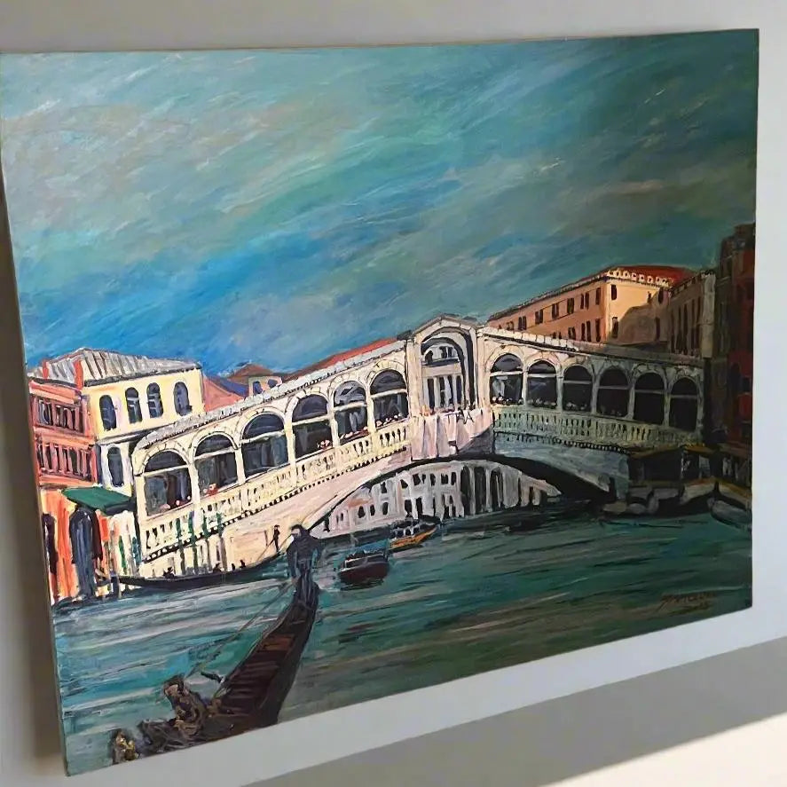 SofaByDesign Original Acrylic Paint Venice Bridge Hand Painted Wall Arts painting Sofa By Design