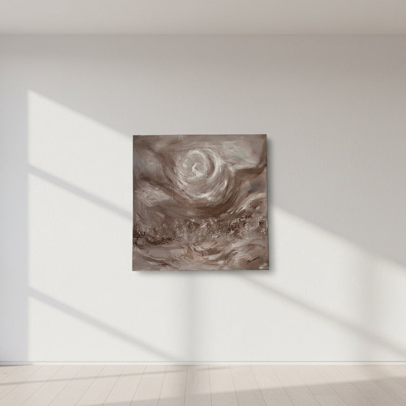 River Memory – Original Abstract Acyclic Painting Sofa By Design