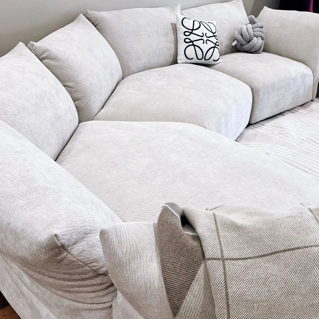 SofaByDesign Flower Petal Fabric Minimalist and Irregular Modern Italian Combination Corner Sofa TopTasteLife