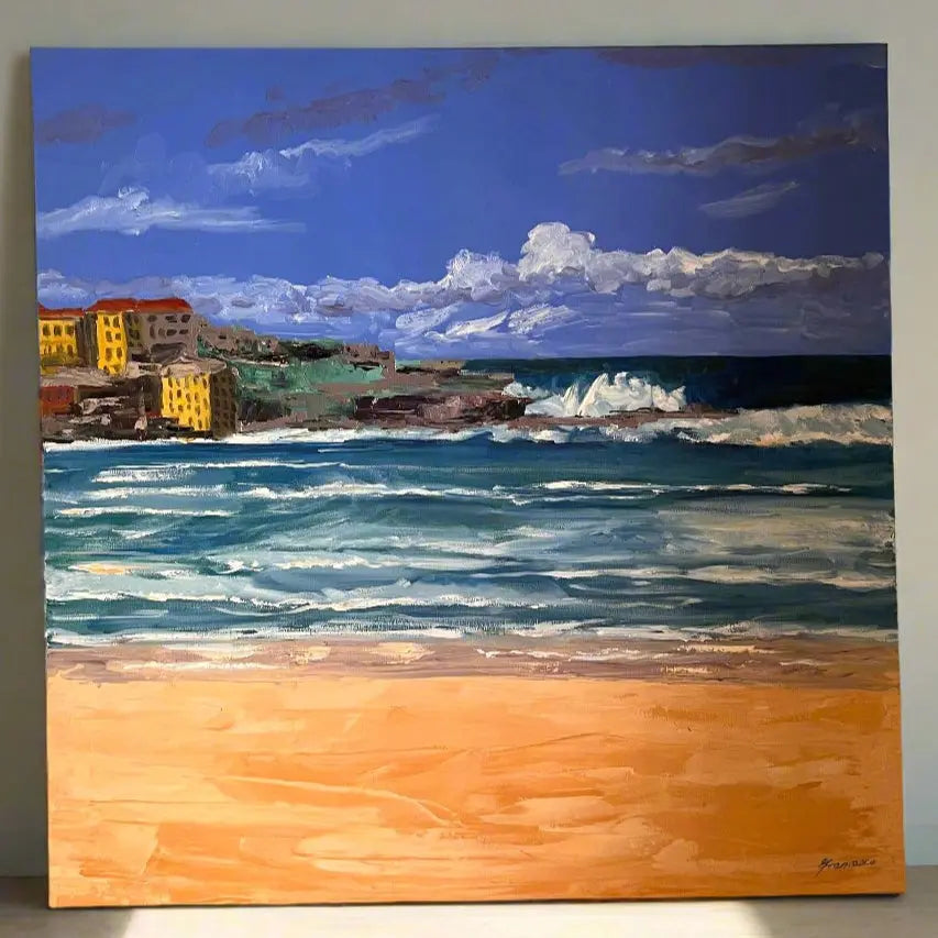SofaByDesign Orignial Oil Paint Bondi Beach Hand Painted Wall Arts TopTasteLife