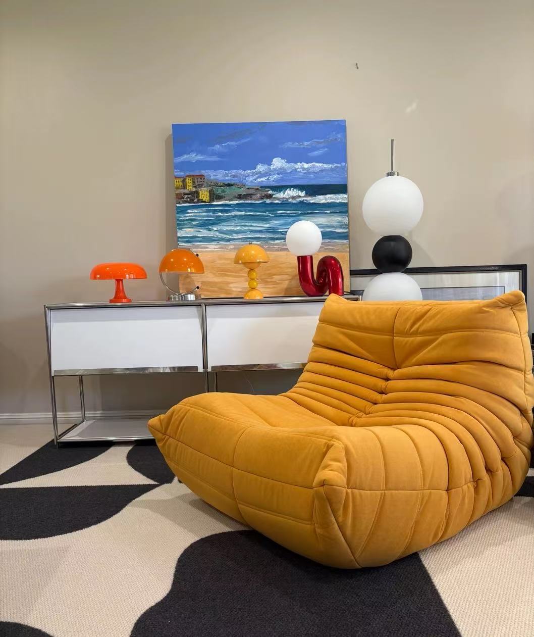 Sofa By Design Yellow Vegan Suede Sofa – Modern Comfort with Eco-Friendly Elegance Sofa By Design