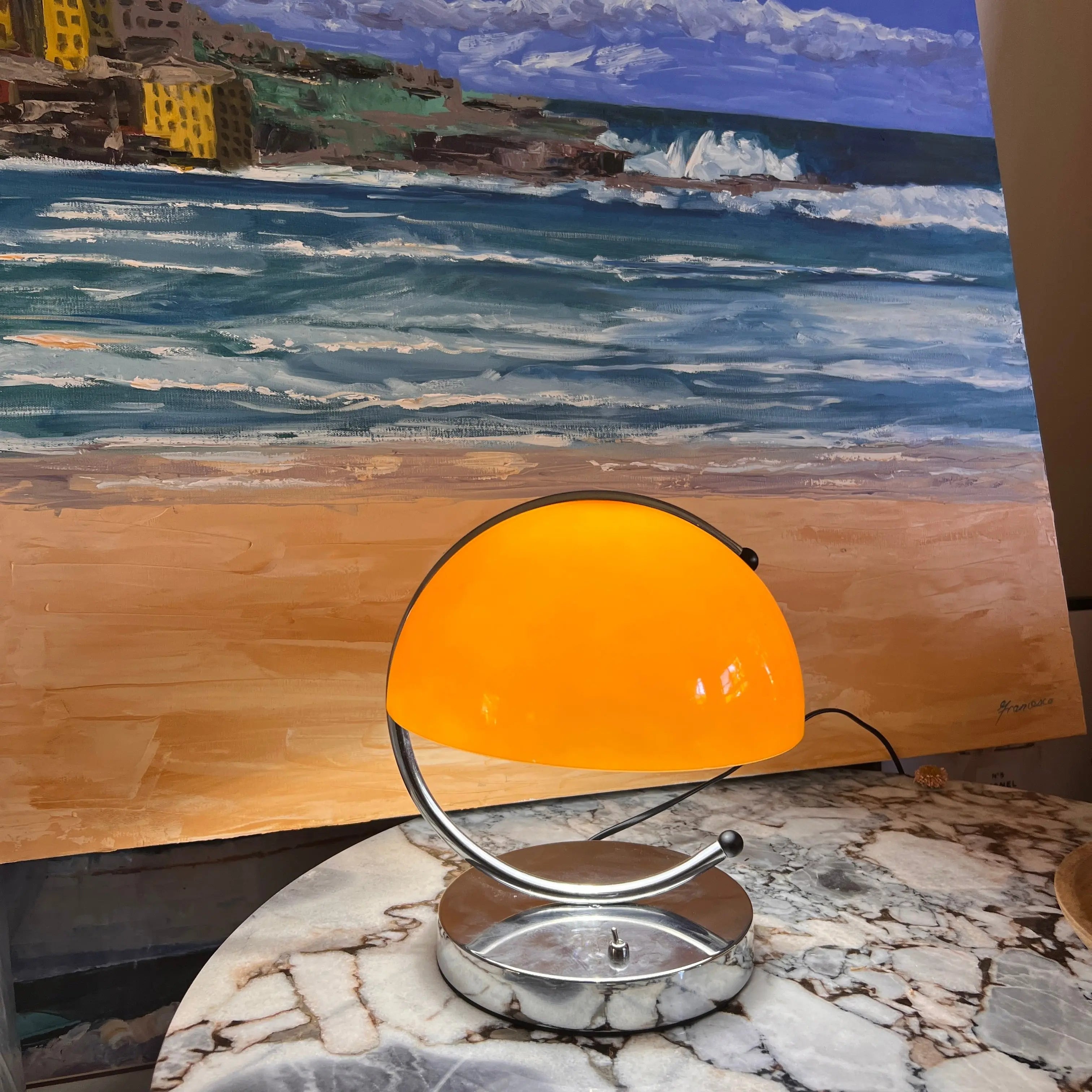 Retro Creative Bauhaus Gradient Glass Desk Lamp Sofa By Design