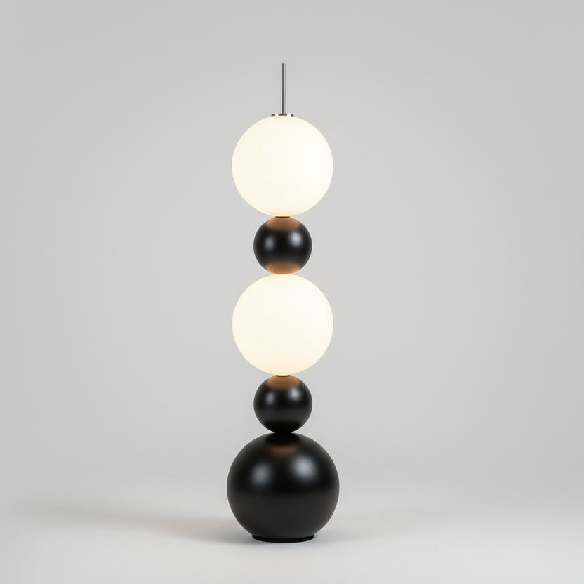 Modern black and white floor lamp Globe Floor Lamp – Luxury Minimalist LED Light Sofa By Design