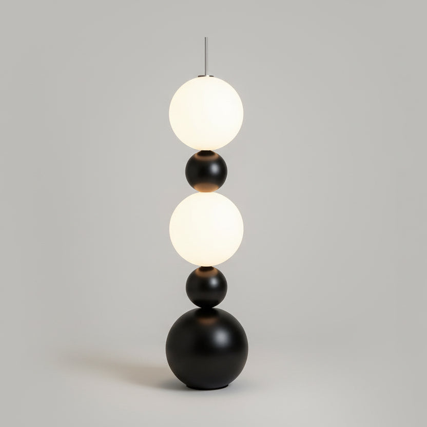 Modern black and white floor lamp Globe Floor Lamp – Luxury Minimalist LED Light Sofa By Design