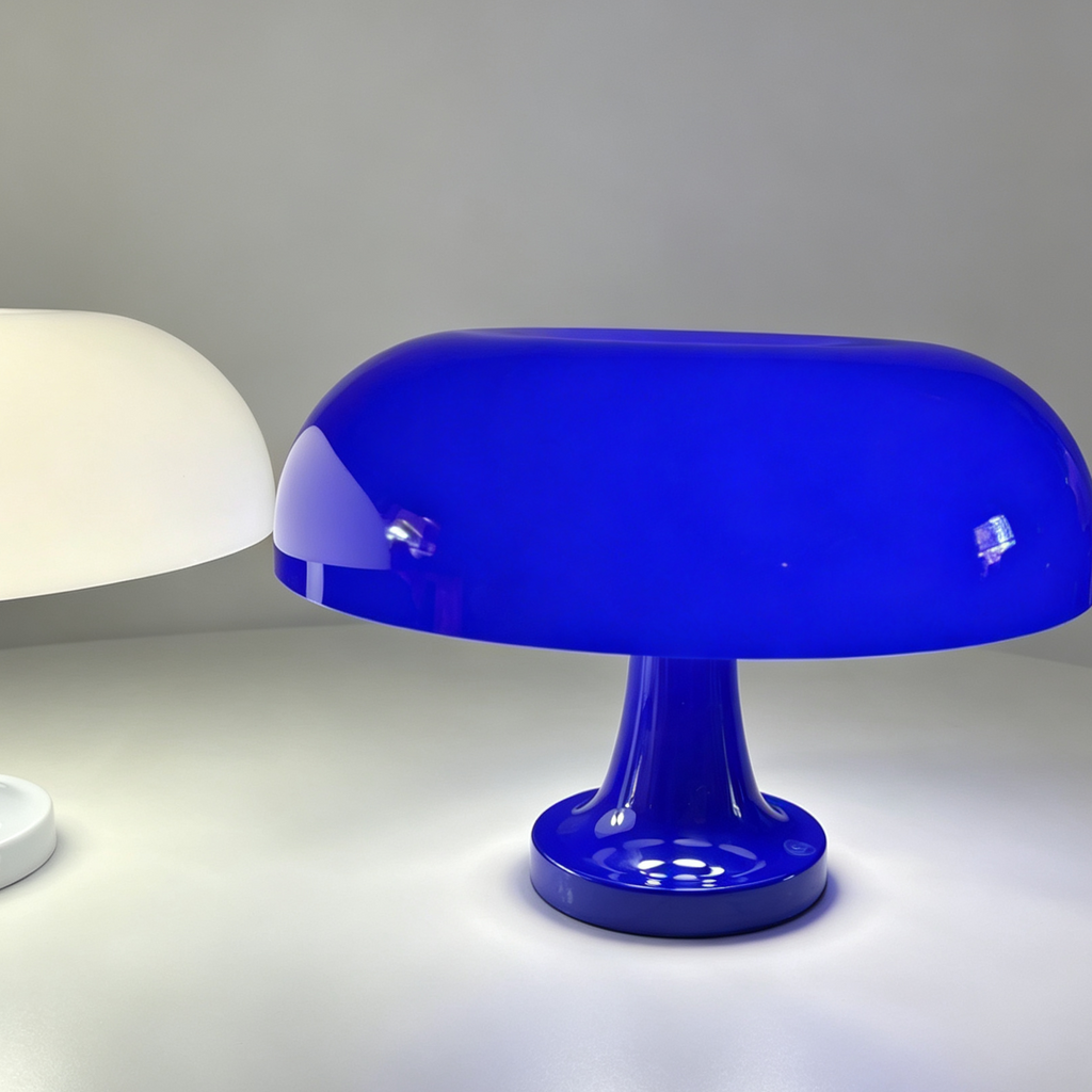 Klein Blue Mushroom Table Lamp – Rechargeable Touch LED