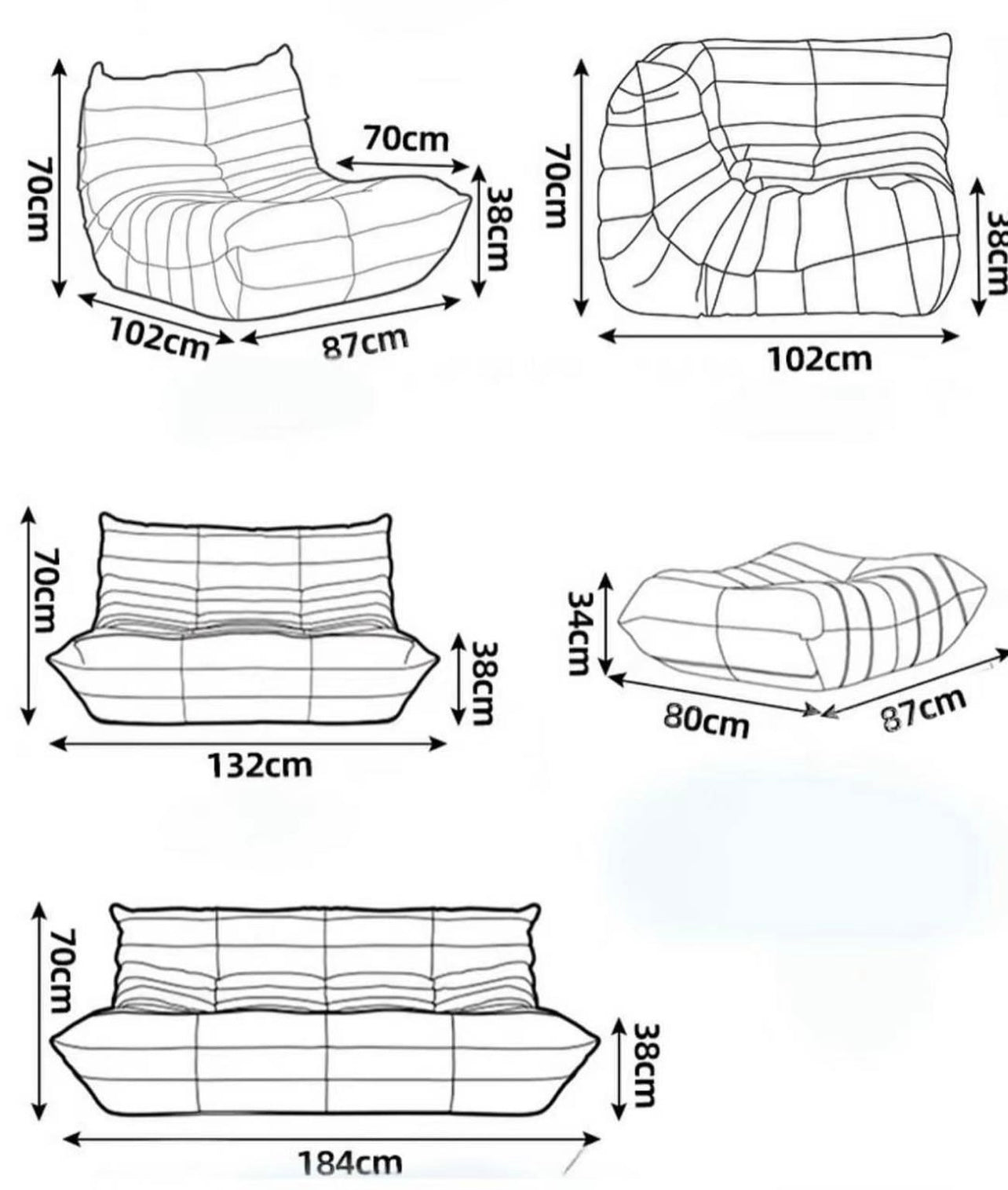 SofaByDesign Custom order velvet three seater deposit Sofa By Design