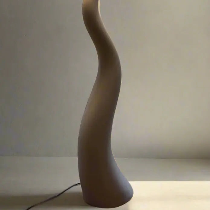 Twisted Floor Lamp Pleated Shade Zigzag Modern Style Sofa By Design