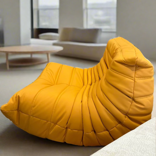 Yellow bean bag chair modern lounge