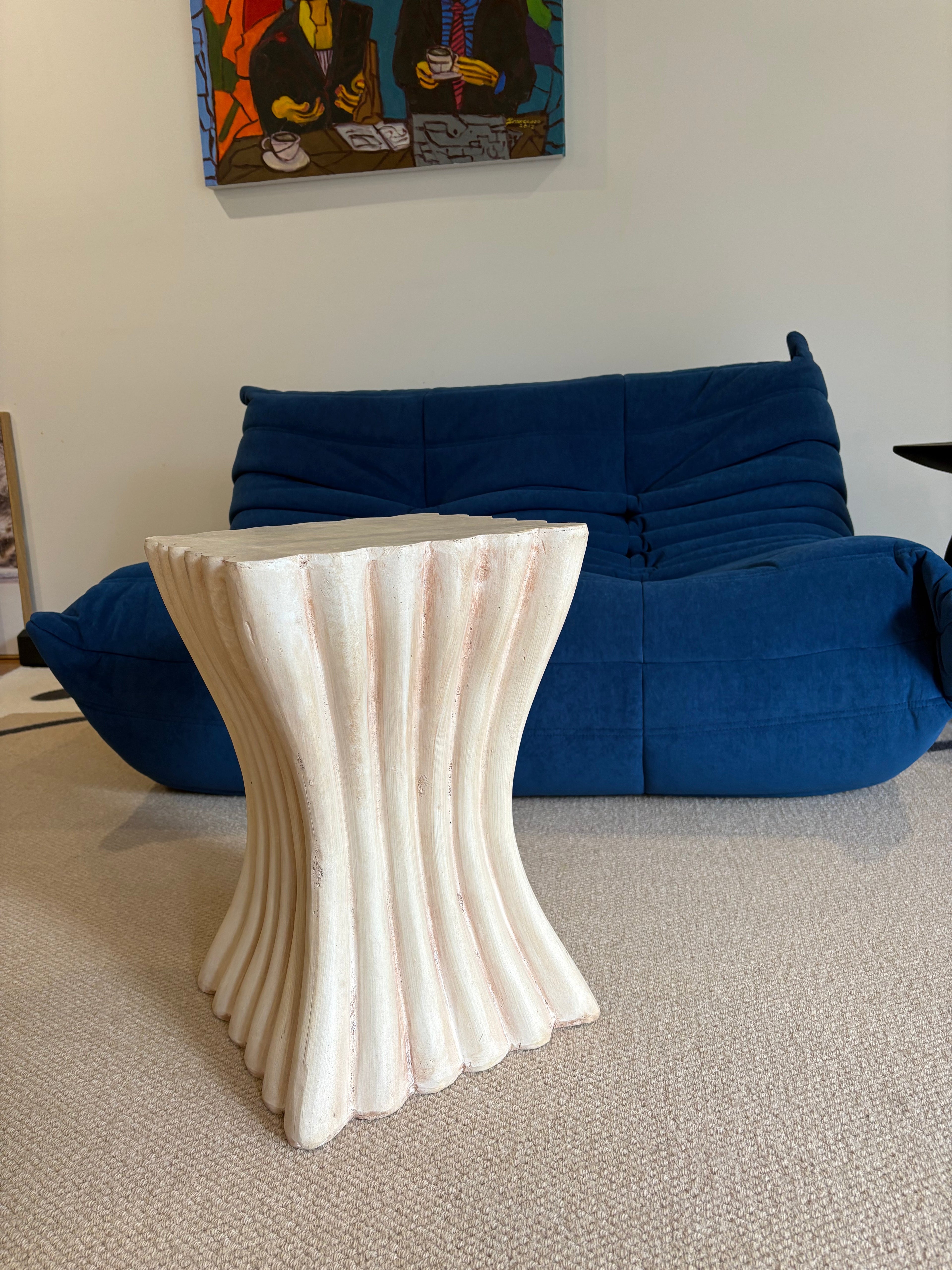 Sofa By Design | Handmade Roman Column-Inspired Side Table – Antique Finish Sofa By Design