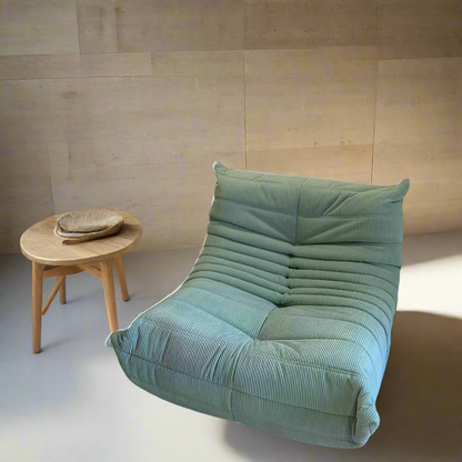 Green corduroy single Sofa By Design