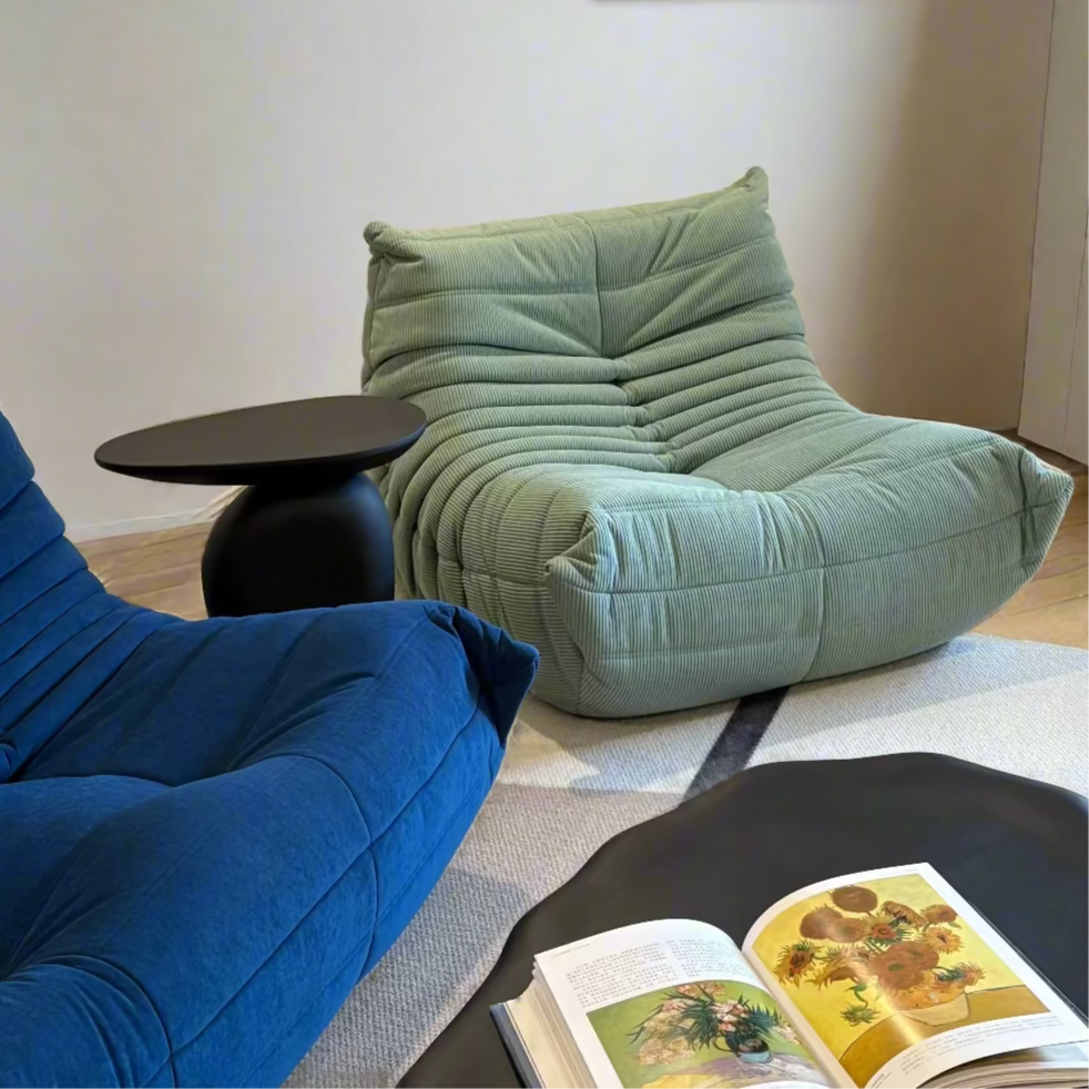 Sofa By Design | Green Corduroy Single Fireside Armchair Sofa By Design