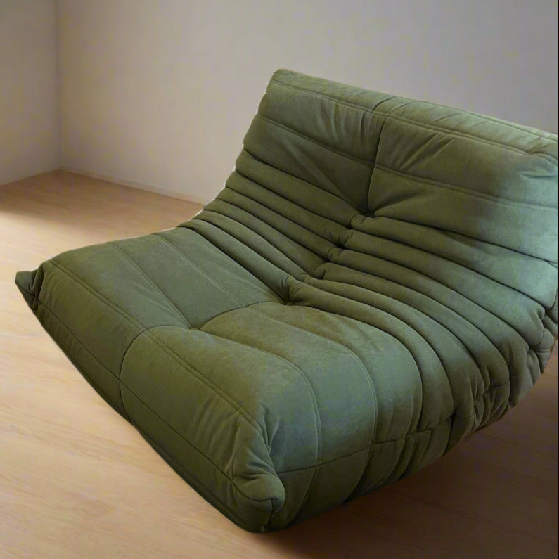 SofaByDesign Cream White Vegan Leather Fireside Sofa Single Armchair - Sofa By Design