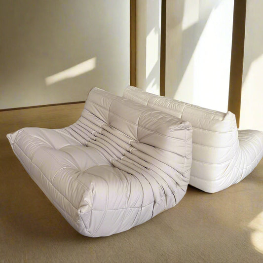 Sofa By Design Fireside Sofa Beige Vegan Leather Two Seater Sofa Sofa By Design