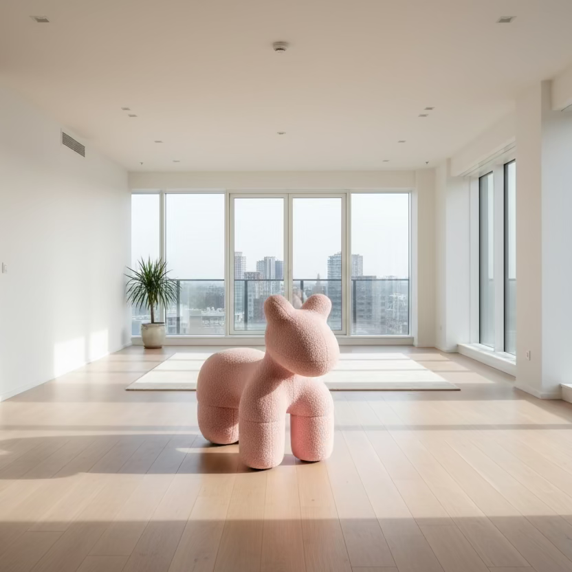 Sofa by Design Pony Chair Footstool – A Sculptural Fusion of Whimsy and Comfort Sofa By Design