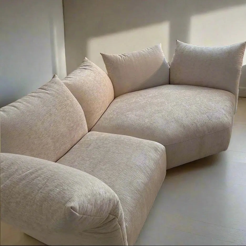 SofaByDesign Flower Petal Fabric Minimalist and Irregular Modern Italian Combination Corner Sofa TopTasteLife