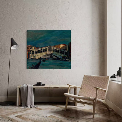 SofaByDesign Original Acrylic Paint Venice Bridge Hand Painted Wall Arts painting Sofa By Design