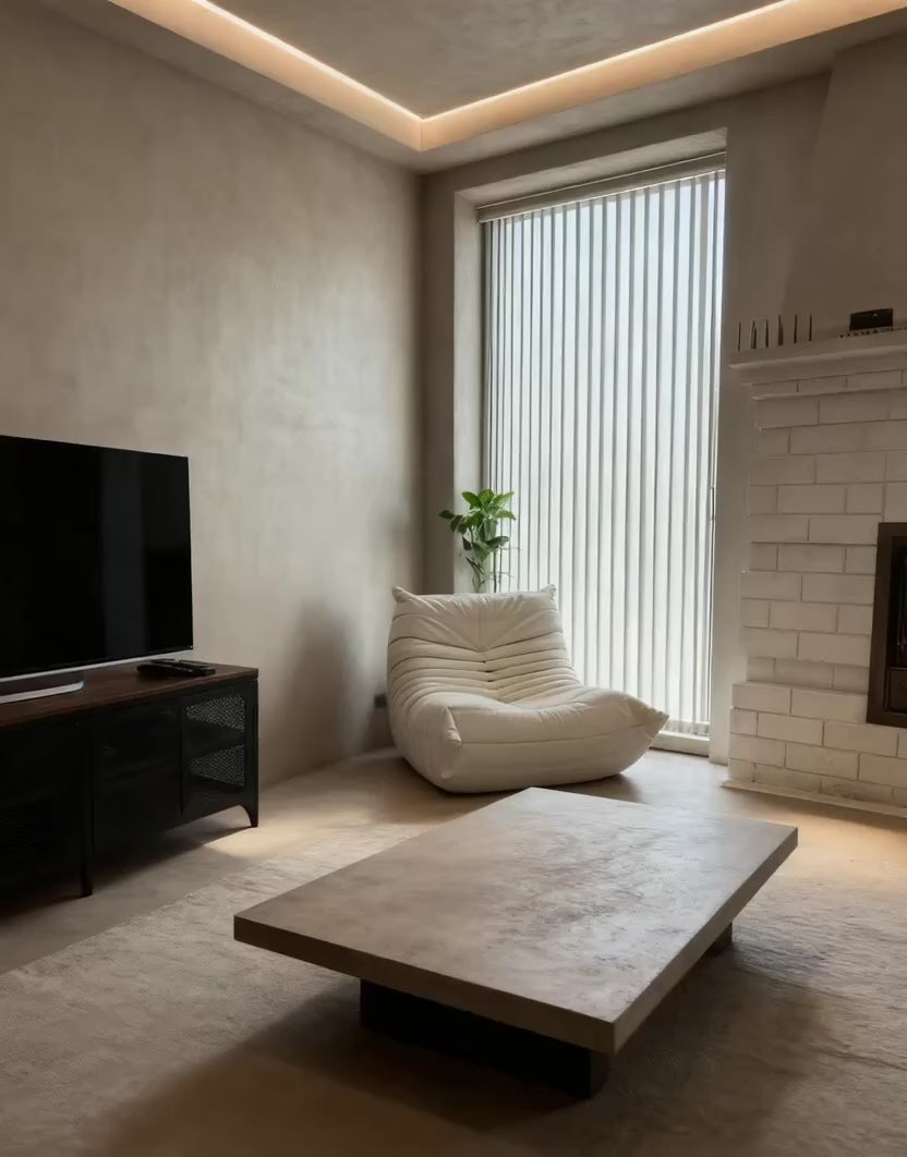 SofaByDesign  | Cream White Vegan Leather Fireside Armchair